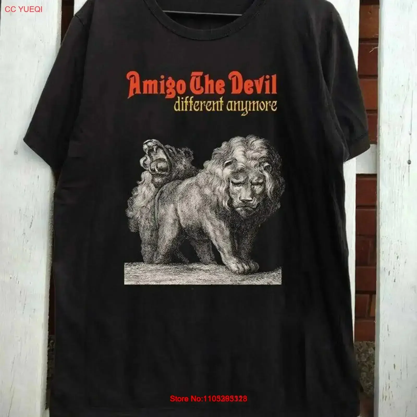 Amigo The Devil Different Anymore T Shirt Black S 2345XL 1P0722 vintage Washed Slightly Comfortable Stretched graphic vintage