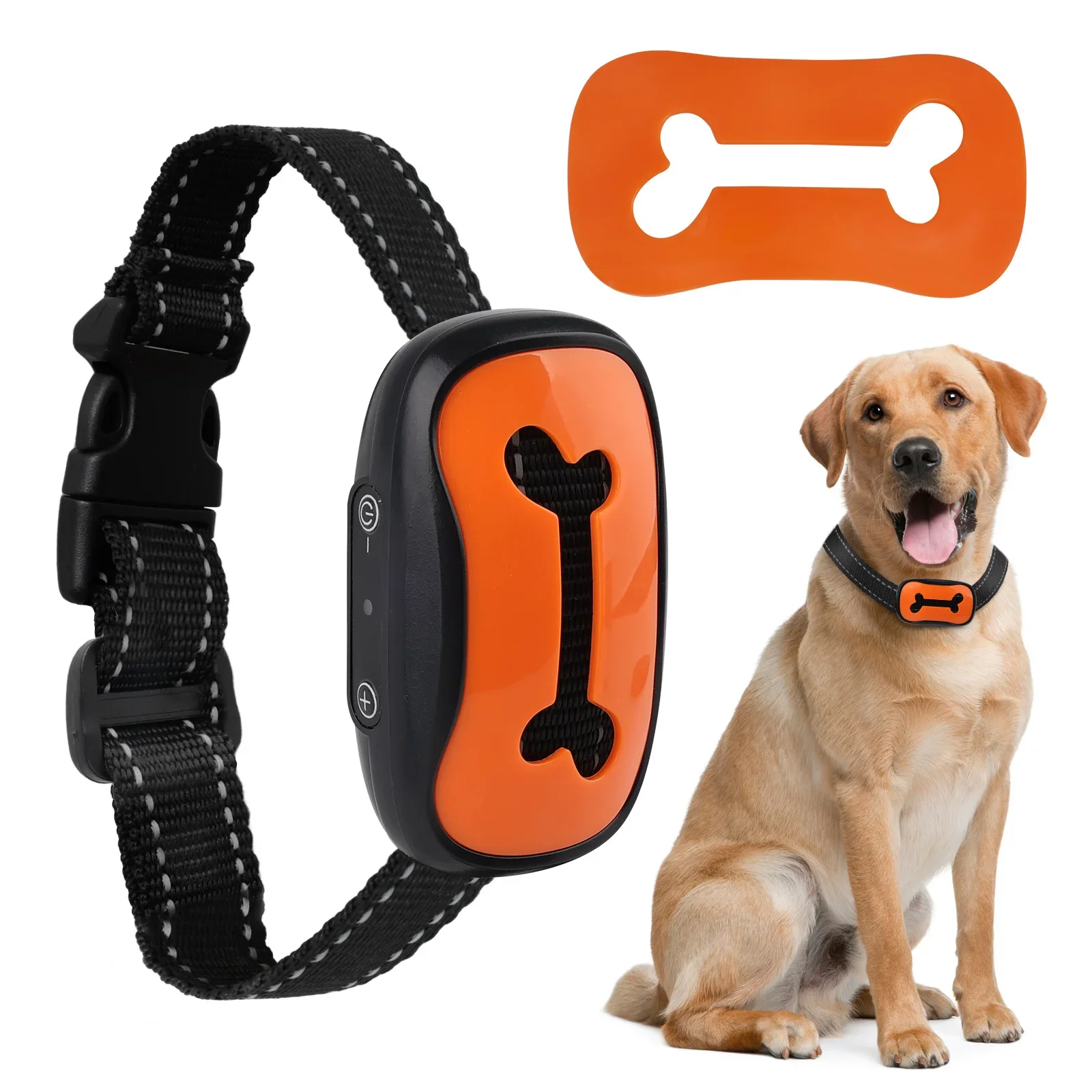 

Dog Training Bark Collar Rechargeable Bark Collars Humane No Shock Anti Barking Collar Vibration Anti Beep Bark Dogs Collar