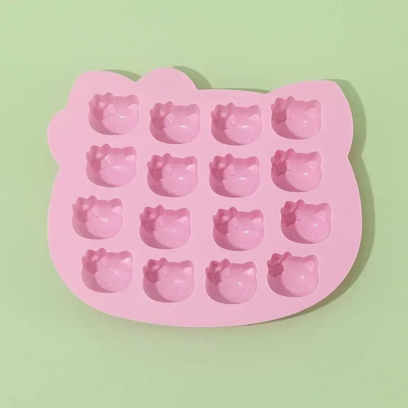 Sanrio Hello Kitty Heat Resistant Silicone Mold Chocolate Mold Shell Candy Mold DIY Cute Ice Cube Tray QQ Candy Fondant Molds