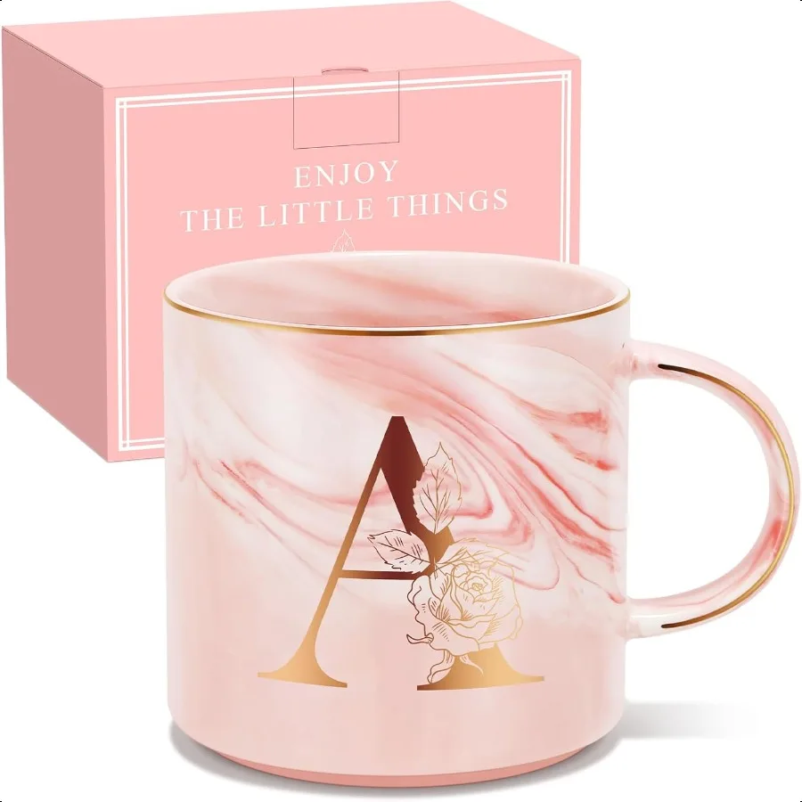 

Personalized Gifts for Women Coffee Mug Initial Customized Gift Monogrammed AZ Coffee Mug 12 OZ Christmas Anniversary Birthday