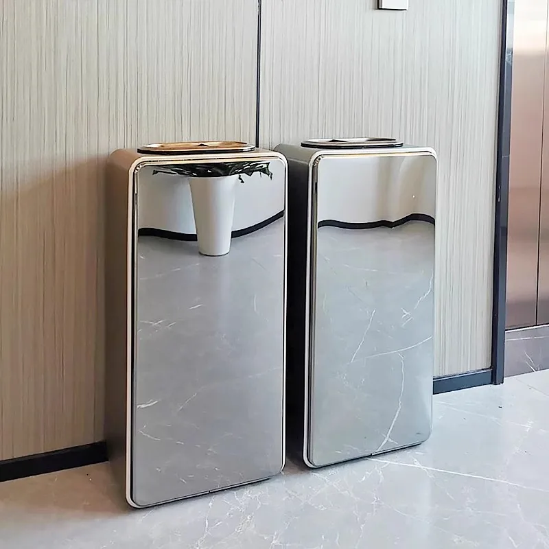 

Five-star hotel trash can commercial company corridor lobby exhibition hall elevator entrance vertical sanitary ash bucket high-