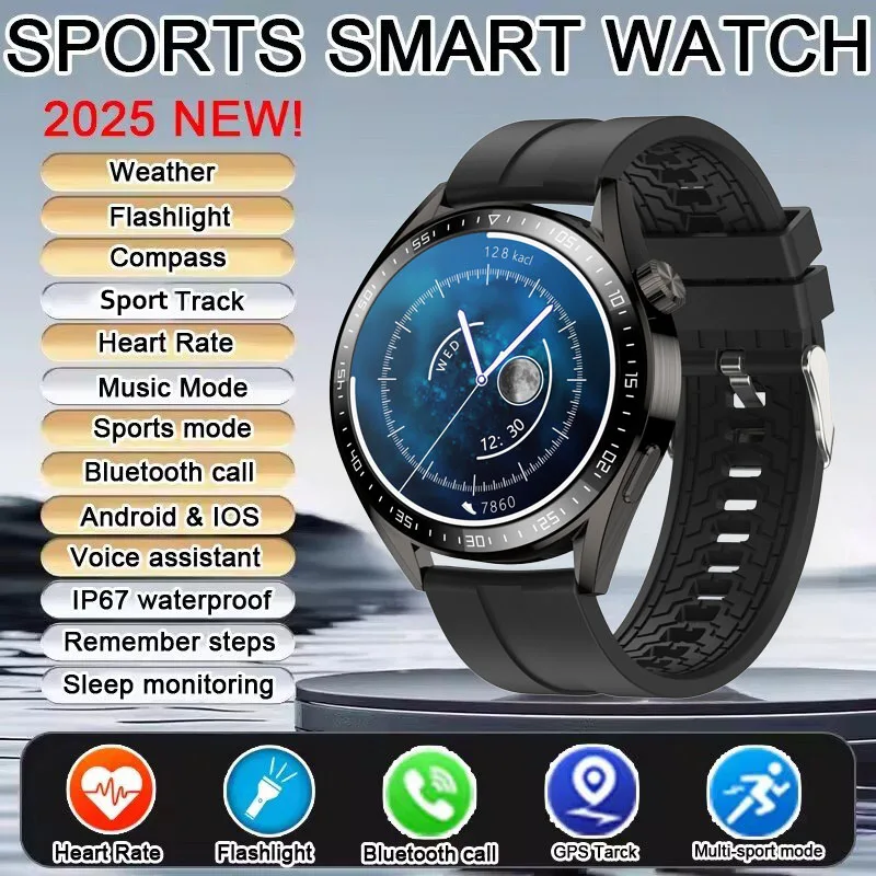 

2025 Новые Bluetooth Call Smart Watch Pro 1,32 дюйма 360*360 HD Пользовательские циферблаты Спортивные мужские и женские умные часы с монитором здоровья для мужчин