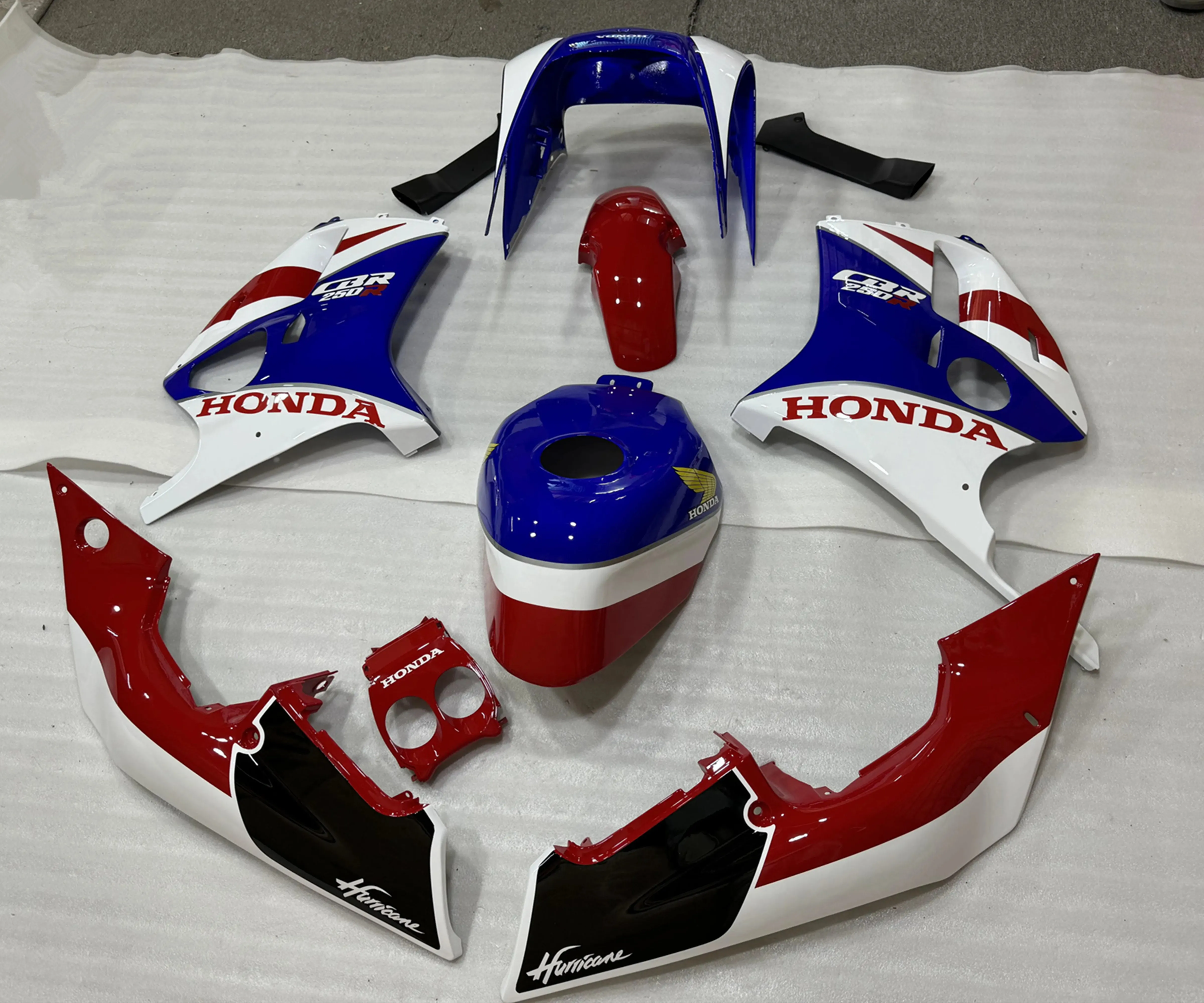 Motorcycle Fairings Kits For Honda CBR250rr 1990-1994 NC22 CBR 250 RR MC22 CBR250 RR 1993 Full Fairings Set White Black