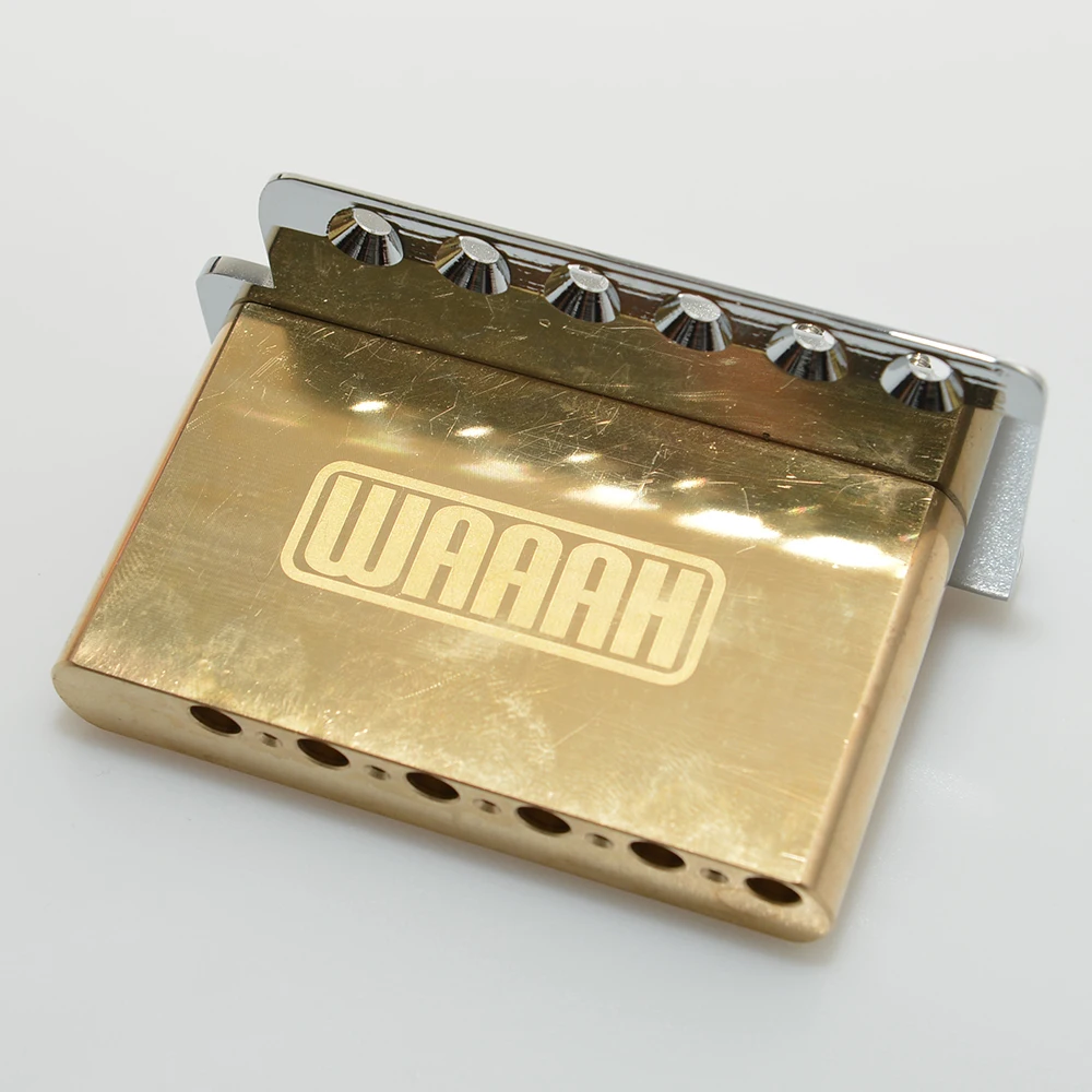 Guitar Tremolo Bridge 36mm 42mm Brass Saddle Stainless Steel Plate Finishing For ST Guitar CNC Machined