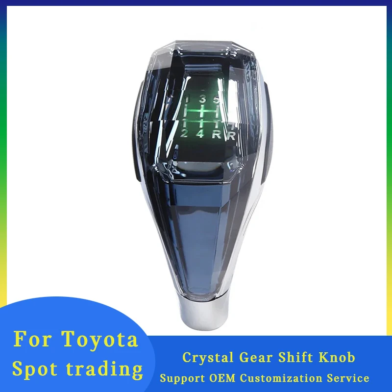 

Car Universal LED Crystal Handles Manual Transmission Gear Shift Knob Lever Stick Head for Toyota Honda Hyundai Nissan