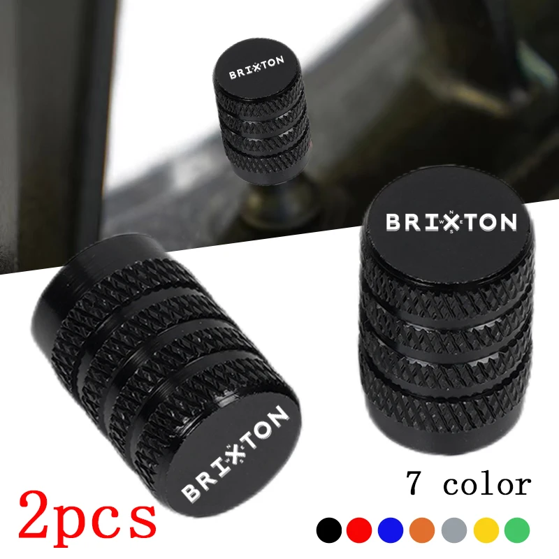2 uds válvula de neumático de motocicleta puerto de aire cubierta de vástago enchufe para BRIXTON Cromwell 1200 125 250 Crossfire Felsberg Stor Sunray