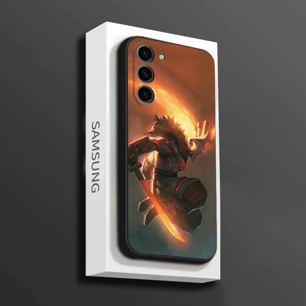 D-Dota-a 2 حافظة هاتف رائعة لهاتف سامسونج جالاكسي A 73,72,51,53,52,71,22,5G,Note,J7,8,9 غطاء أسود ناعم #3