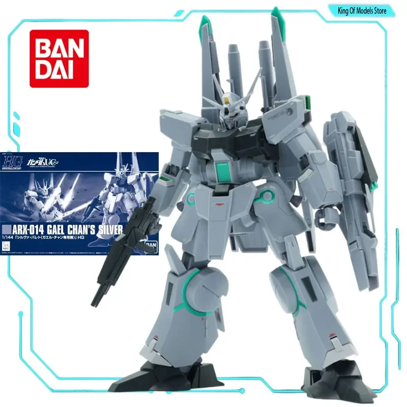 Bandai Original Model Kit HG PB ARX-014 GAEL CHAN SILVER BULLET GUNDAM 1/144 Anime Action Figure Assembly Model Toy for Boys