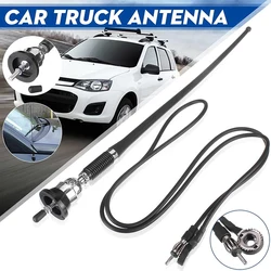 17inch Car Roof Radio Antenna AM-FM Rubber Aerial with 180-degrees Swivel Base and 51