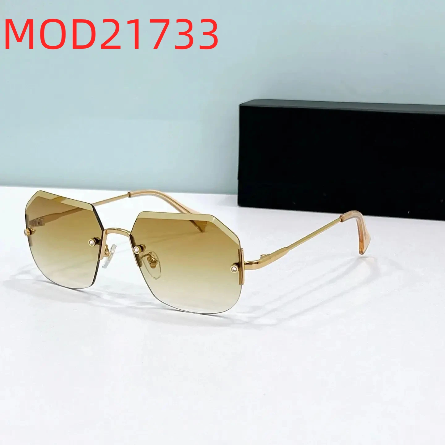

Original MOD21733 Fashion Retro Classic UV400 Boundless Men Sunglasses Leisure Alloy Frame Gradient Luxury Women Couple Eyewear