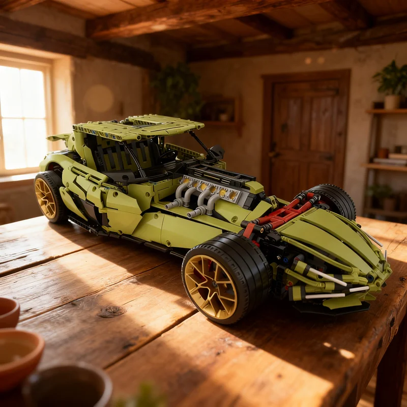 

2551pcs MOC Lambo CrocRod Alternate Technical Model Building Blocks Creative Display Gift Collectible Decor Kids Premium Adult