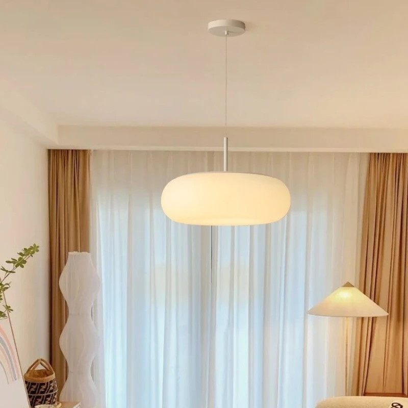 2025 Modern LED Pendant Light For Children's Bedroom Dining Room Creative Apple Design Kitchen Chandelier White Luster  Light