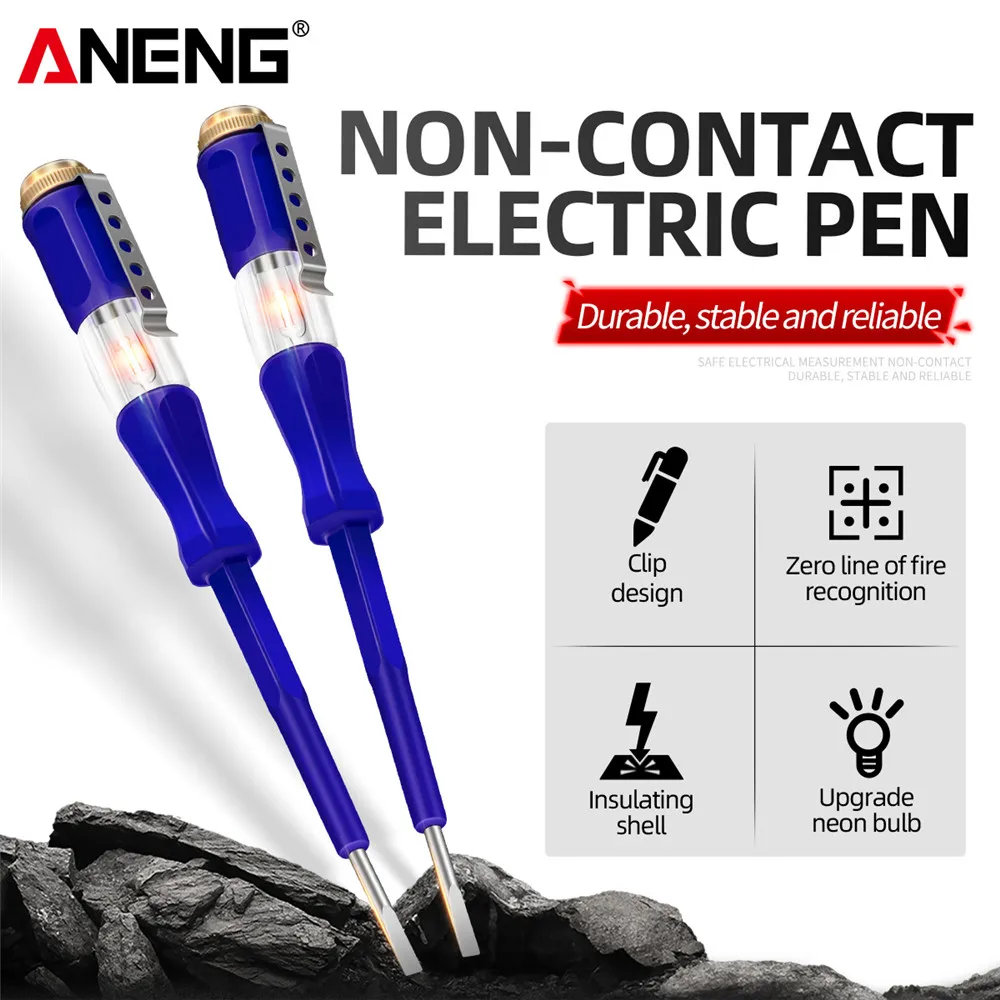 

ANENG B07 Voltage Detector Tester Screwdriver Detective Meter Electric Teste Pen Detector Test Mini Electricity Instrument Tools