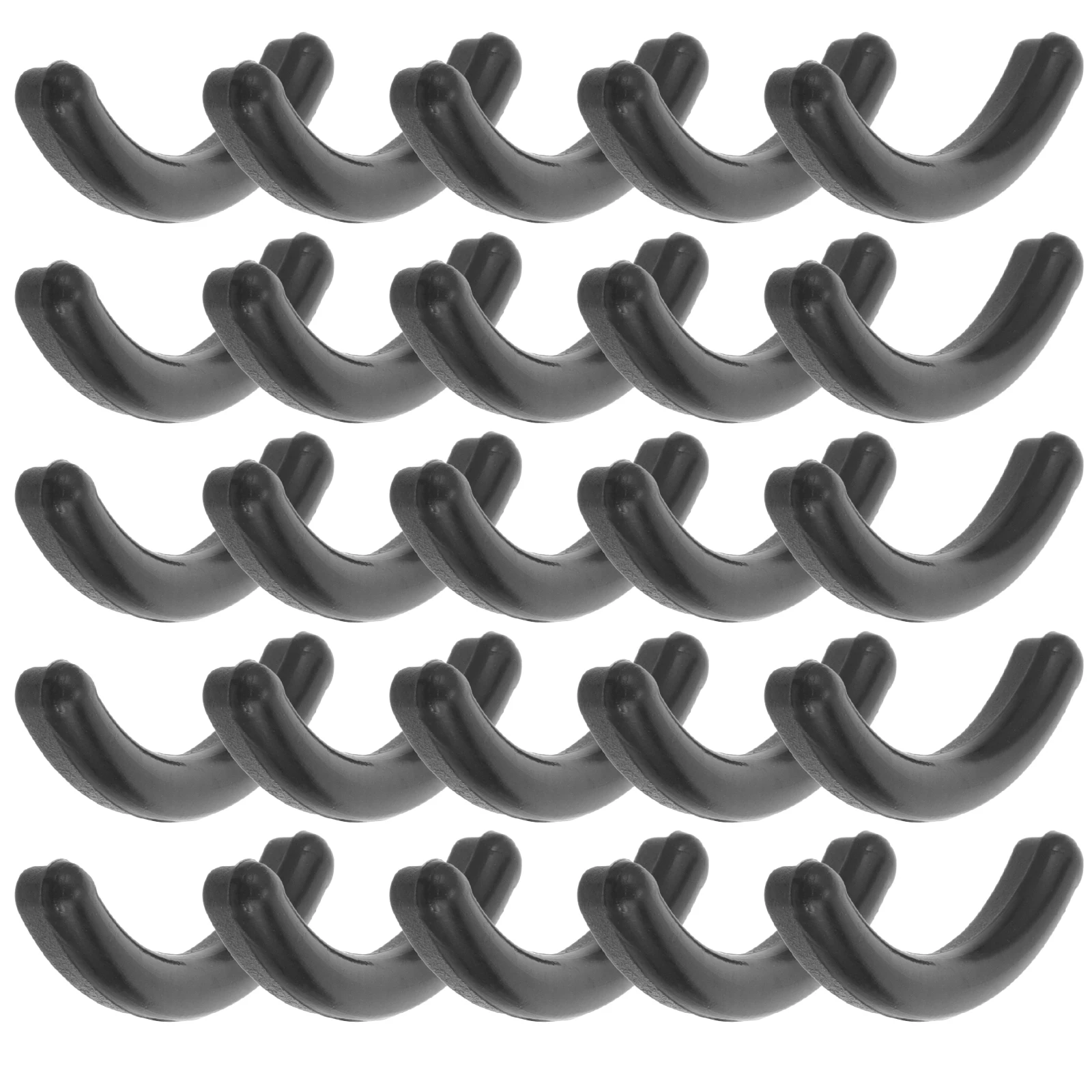 50pcs Eyelash Curler Strips Black Refill Pads Replacement Soft EcoFriendly Long Thick Curled Lashes Mascara Cushions