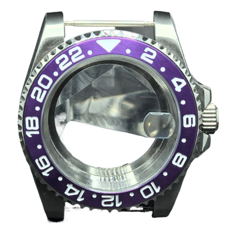 Per cassa in acciaio inossidabile cassa GMT da 40 mm per accessori per la modifica del movimento NH35/NH36