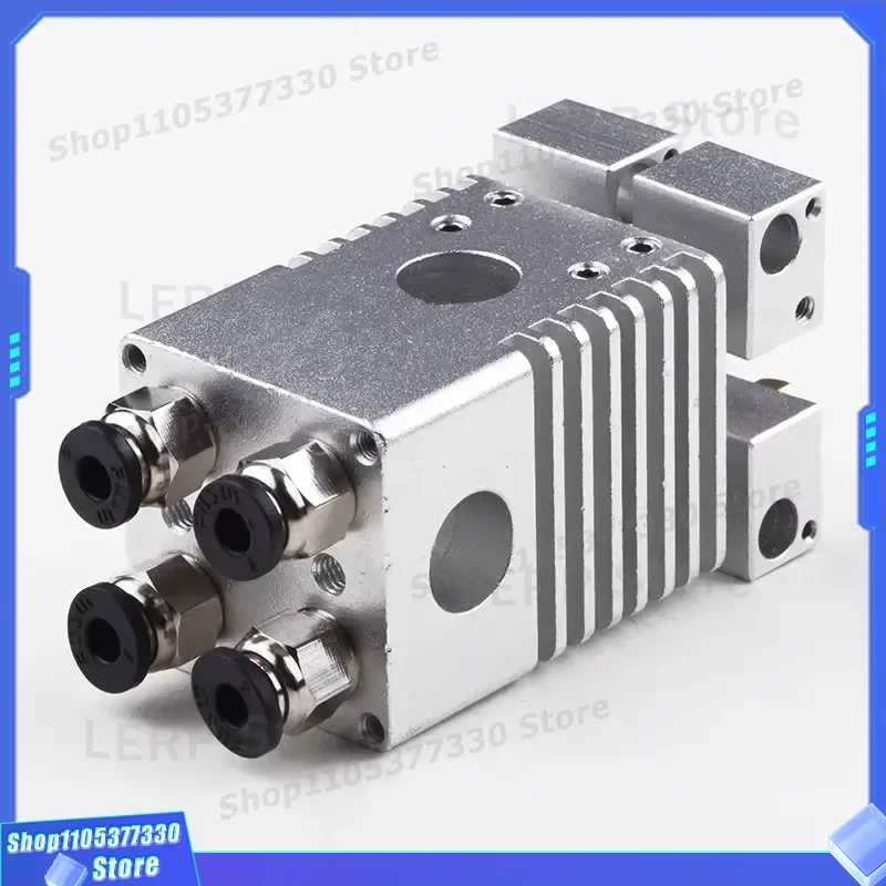 Aluminum Alloy Cross Slide for 3D Printer Accessories Edition 2 Multi-head Extrusion Head with 4 Nozzle High Precision