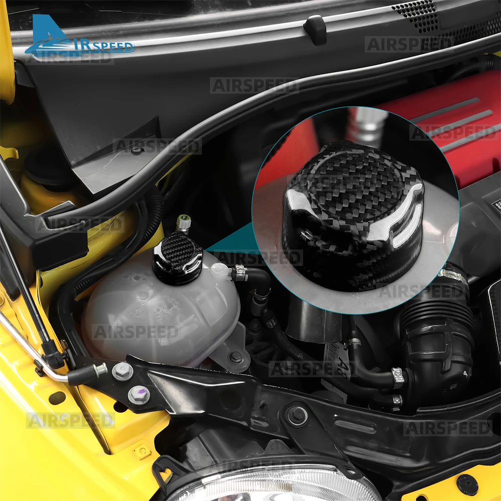 

Настоящее сухое твердое углеродное волокно для Abarth 595 595C 695 695C/Fiat 500 500C 2016 2017 2018 2019-2024, аксессуары для накладки на крышку охлаждающей жидкости автомобиля