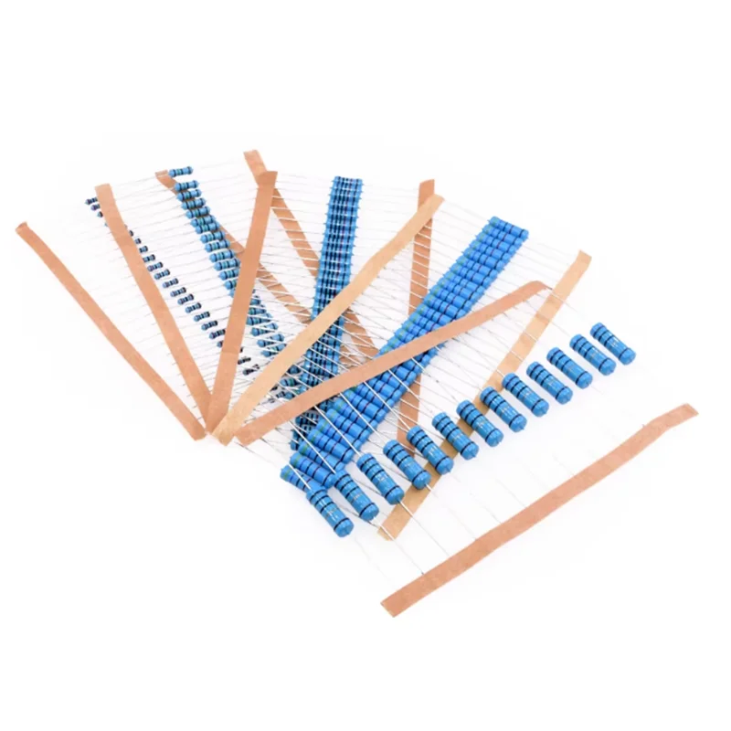 50pcs/100pcs 1/4W 1/2W 1W 2W 3W 6.8R 6.8K 4.3R 43R 43K 5.1R 5.1K 510K Metal Resistors Series Multiple Specifications Available