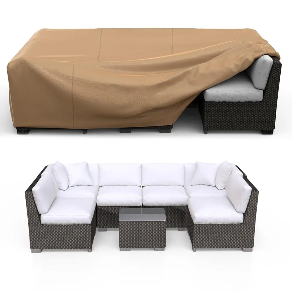 

Patio Furniture Set Cover Waterproof, Heavy Duty Furniture Covers For Outdoor Sectional Sofa Set Wicker Rattan Table Chair