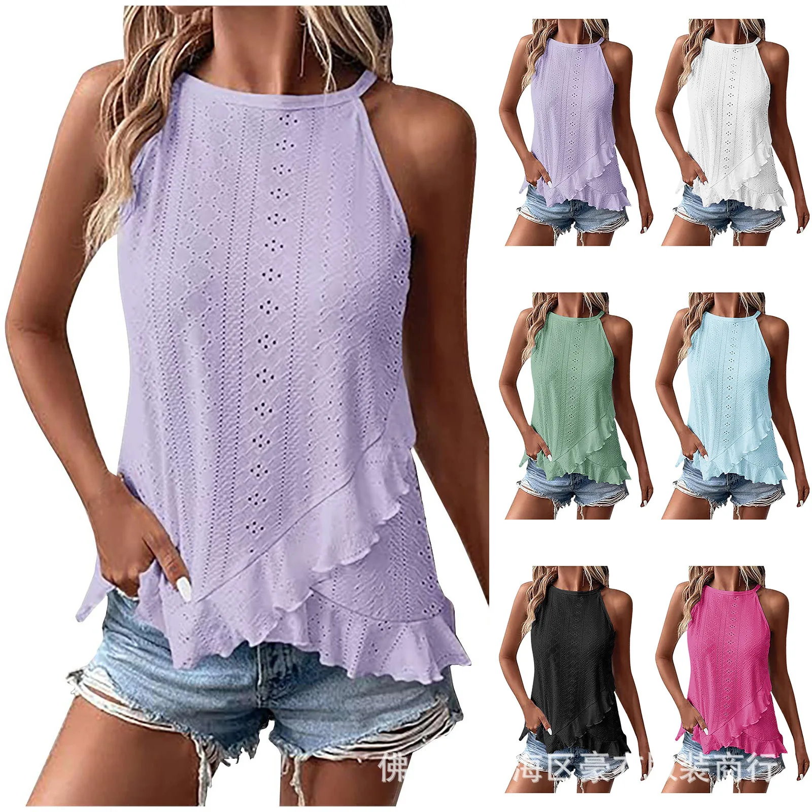 Tops para mujer, camiseta sin mangas de verano para mujer, camisas sin mangas, corsé de primavera con cuello en V, camisetas informales elegantes recortadas femeninas