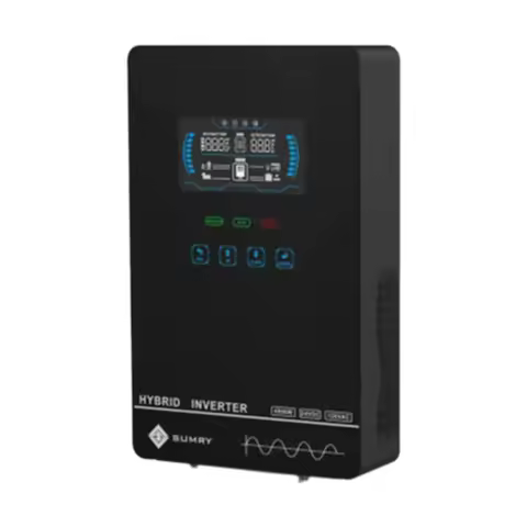 Sumry 4KW 120V Off Grid Solar Inverter 24V 140A 5600W MPPT Charger Pure Sine Wave Home Inverter 6.25 Inch LCD Display