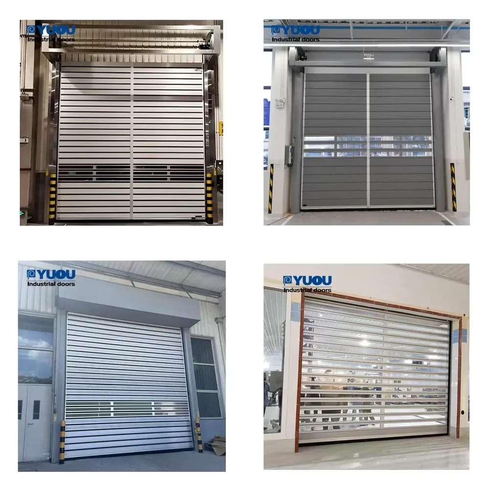 2026 China Low Price Professional Automatic Metal Aluminum Alloy Roller Shutter Fast Overhead Industrial Fast Spiral Door