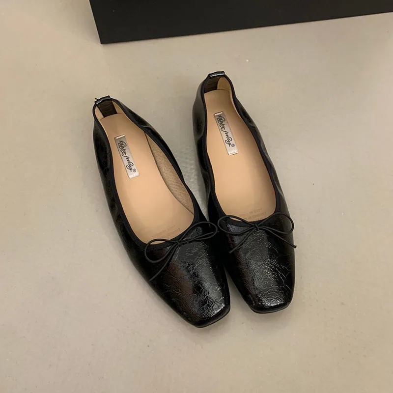 Frühling Herbst Neue Damen-Ballettschuhe mit Erhöhter Sohle, Modische Schmetterlingsknoten-Schuhe für Damen, Flache Slip-On-Schuhe – Detail 14