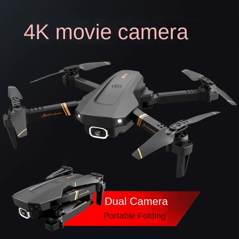 

New V4 Mini Drone Professional 4K Dual Damera Remote Control Aerial Photography High-Definition Folding Four Axis Dron Toy Gift