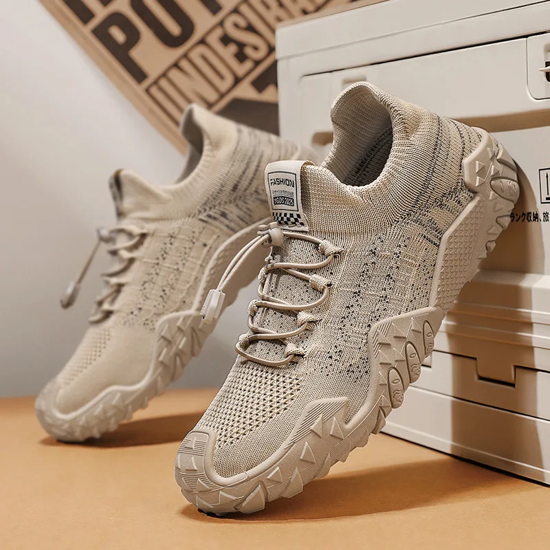 

Men's and Women's Sports Shoes with Soft Soles Are Lightweight Shock-absorbing Breathable Casual Thick Soled and Barefoot 2025