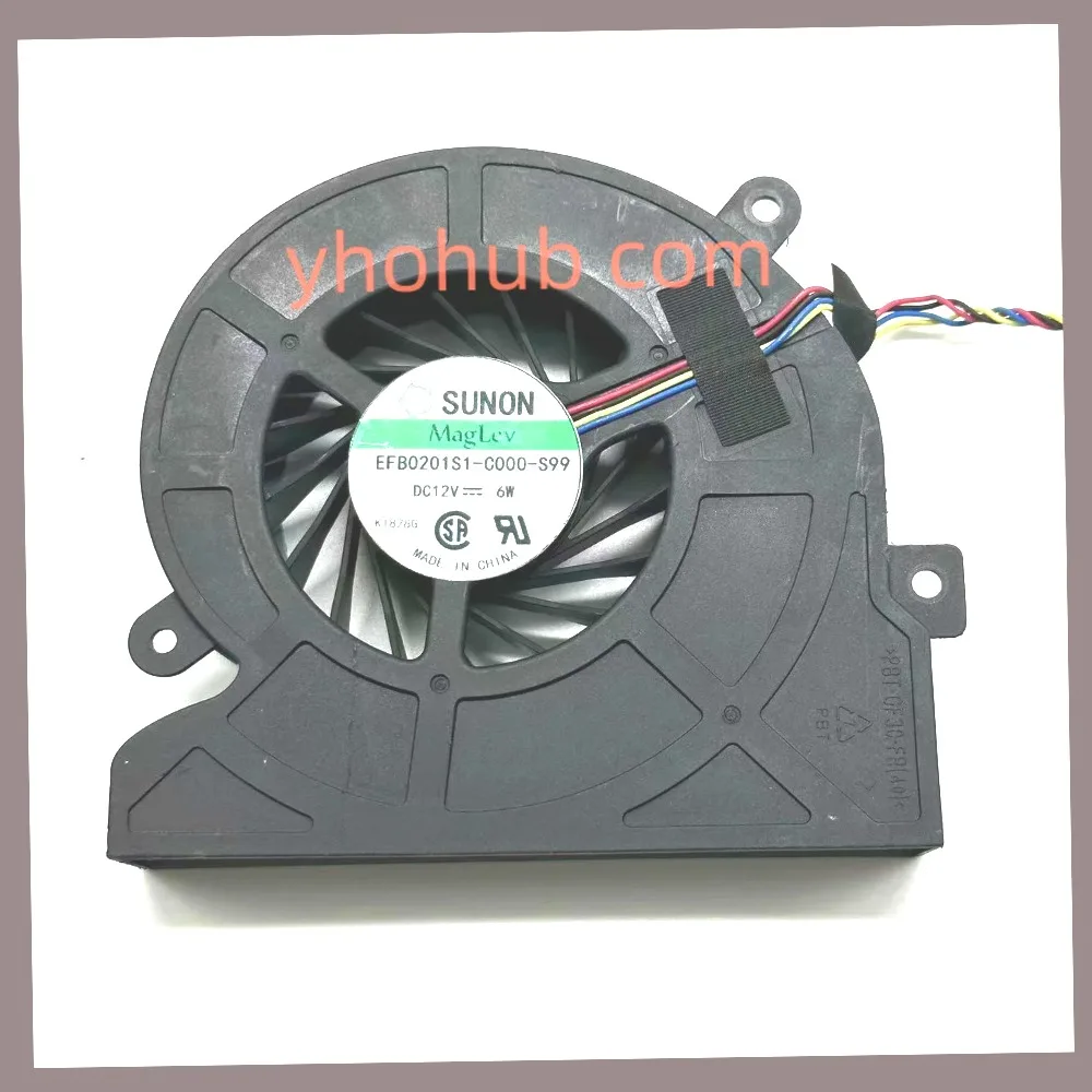 SUNON EFB0201S1-C000-S99 Server Cooling Fan DC 12V 6W 4-WireIndustrial Equipment Ventilation