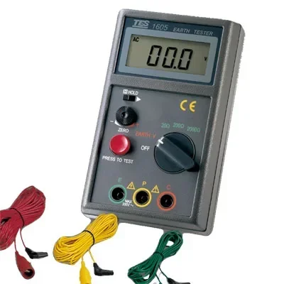 TES-1605 Digital Earth Resistance Tester Electric Ground resistance meter