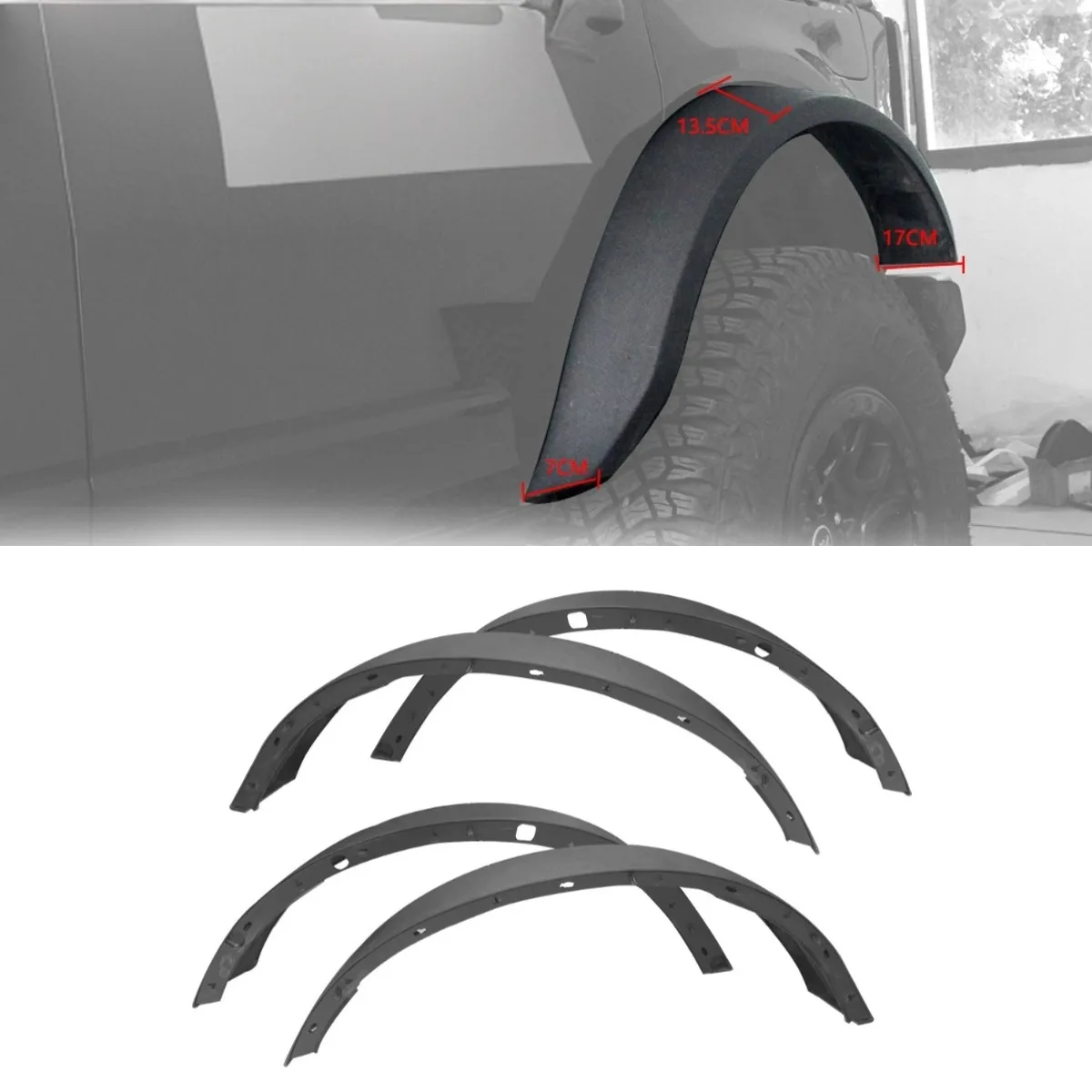 

Оригинальные колесные арки, широкая колесная арка, высокая конфигурация колес для Ford Bronco 2021 + комплект кузова, автомобильные аксессуары