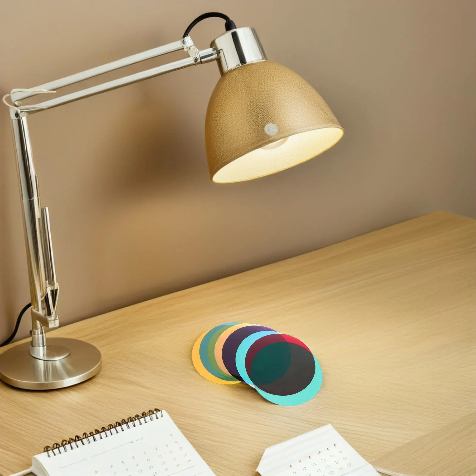 16Pcs Atmosphere Light Stickers Color Correction Film Sheets Peel Stick Light Diffuser Gel for Pendant Lamps Ceiling Spotlights