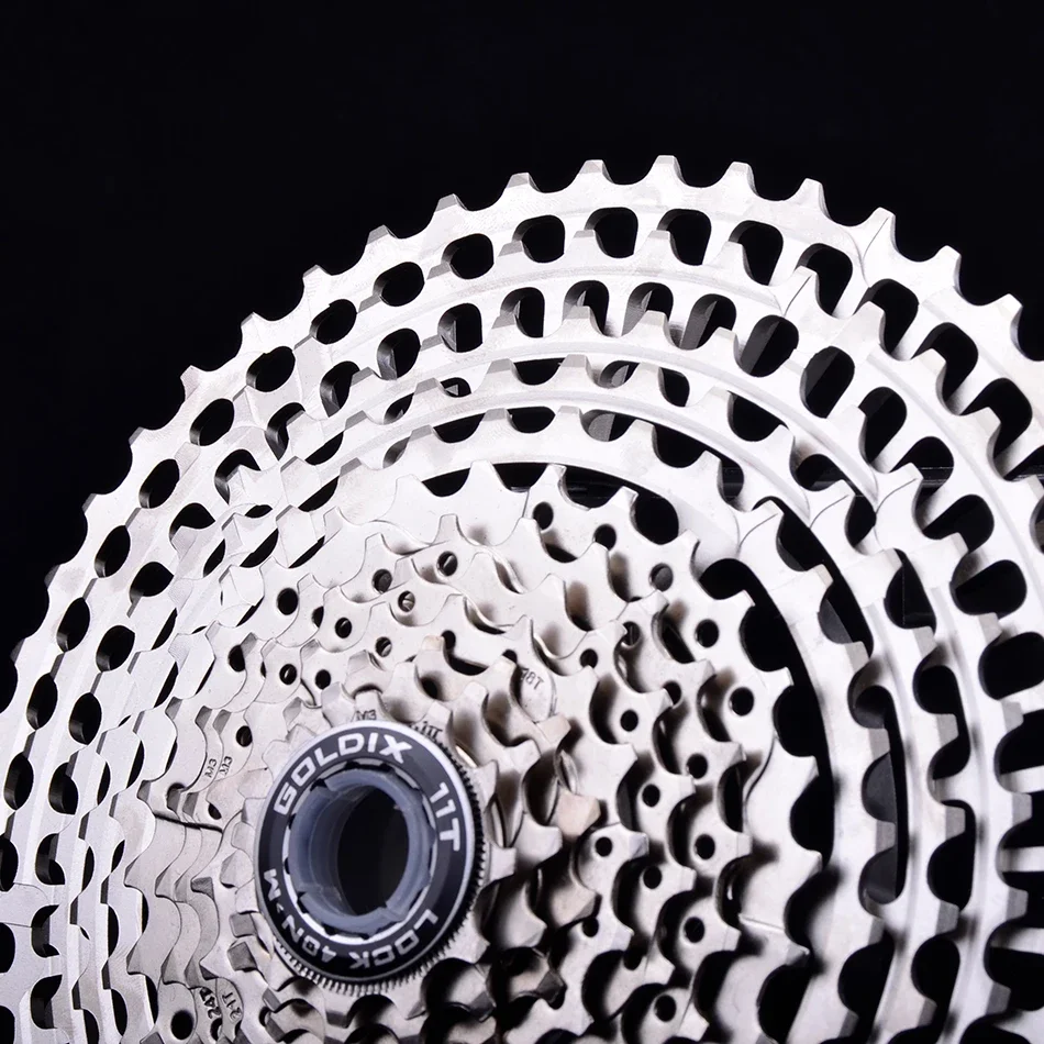 GOLDIX Ultralight MTB Cassette CNC 10/11/12Speed 46-52T HG Freewheel for SHIMANO DEORE SLX XT SRAM Transmission