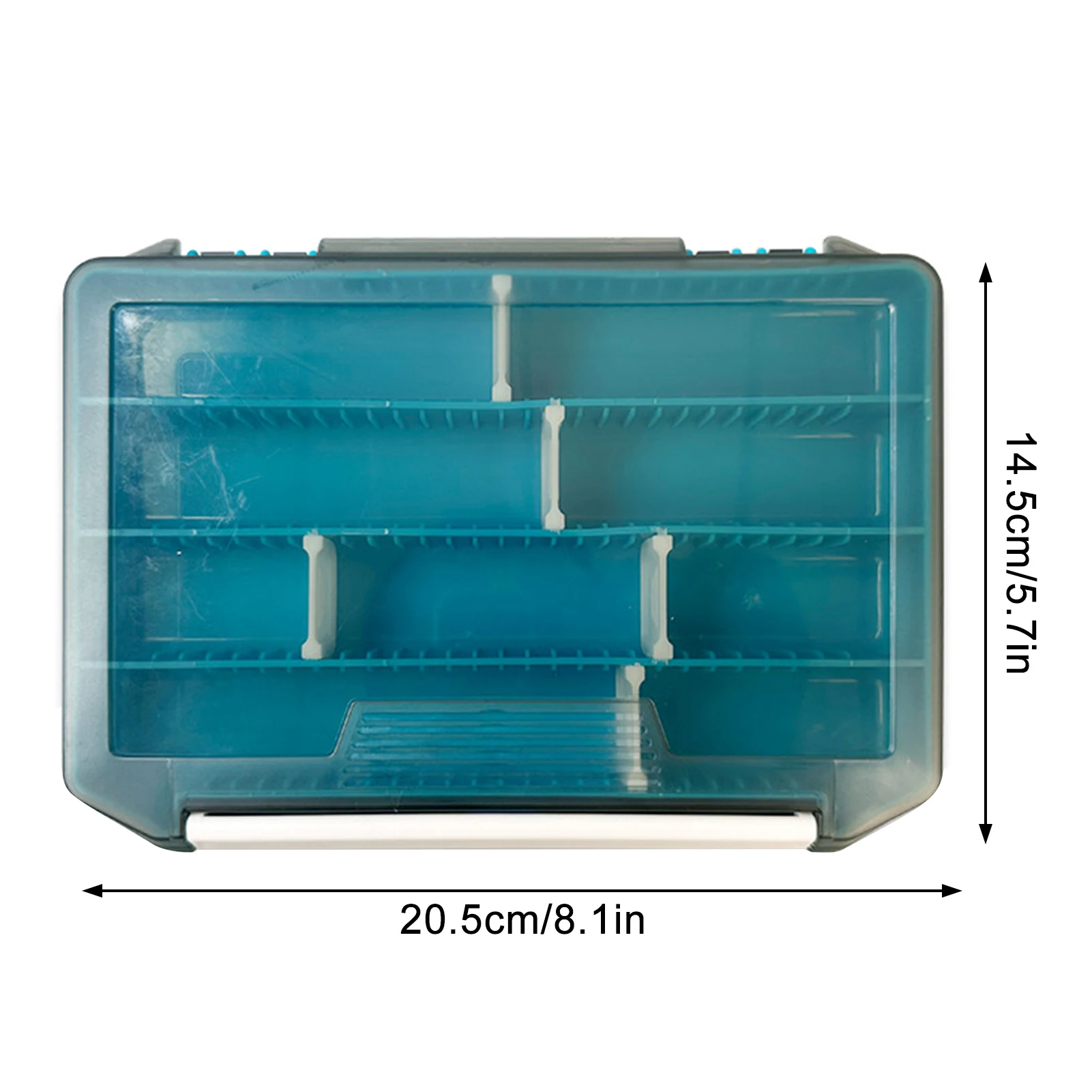 Caja organizadora de pesca con divisores extraíbles para señuelos - imagen 4