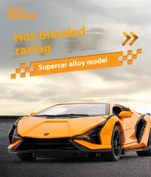 1:32 Lamborghini Alloy Model - Sound & Light, Pull-Back Action, Gift for Kids & Car Fans