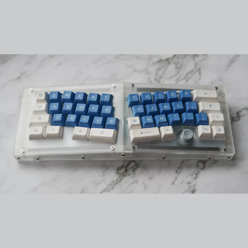 40% Alice Libra Keyboard Kit Customized Wired Planck Layout Hot Swap Dual Gasket Structure QMK VIA Ergonomic Office Keyboard