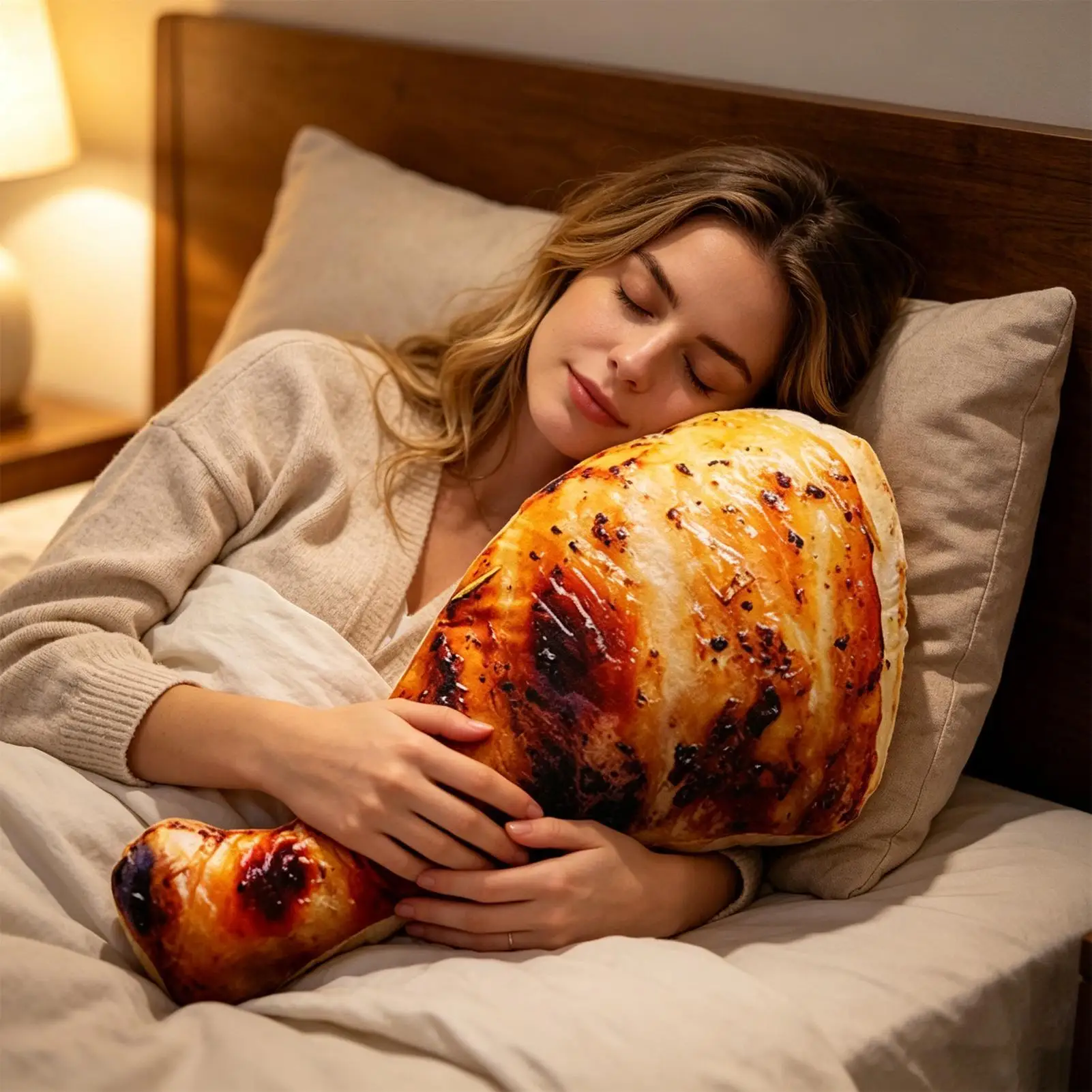 

Stuffed Toy Realistic 3D Simulation Food Shape Doll Fried Chicken Drumstick Plush Pillow For Sofa Bedroom Nursery Photo Prop