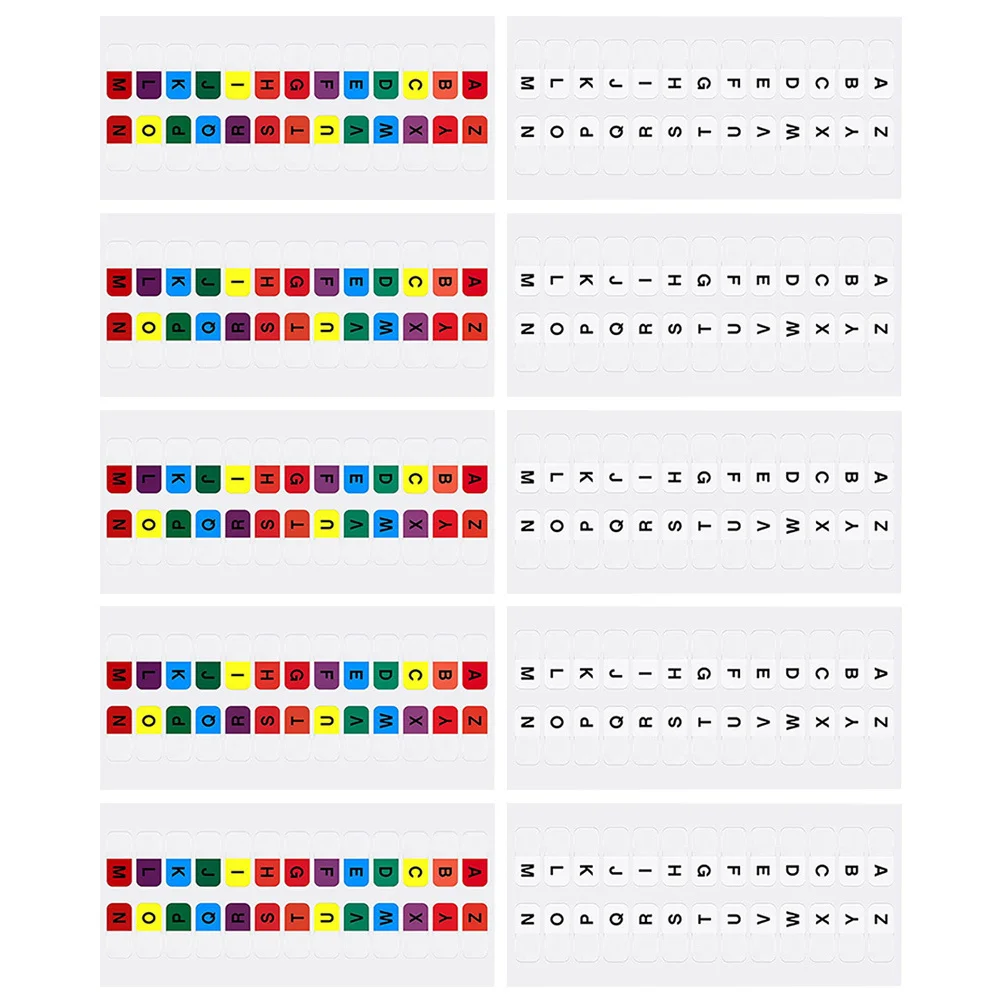 30 ورقة من علامات تبويب الأبجدية، علامات الصفحة، علامات تبويب لاصقة، ملصقات مؤشر ملونة، ملصقات لاصقة للمفكرة، علامات الصفحة