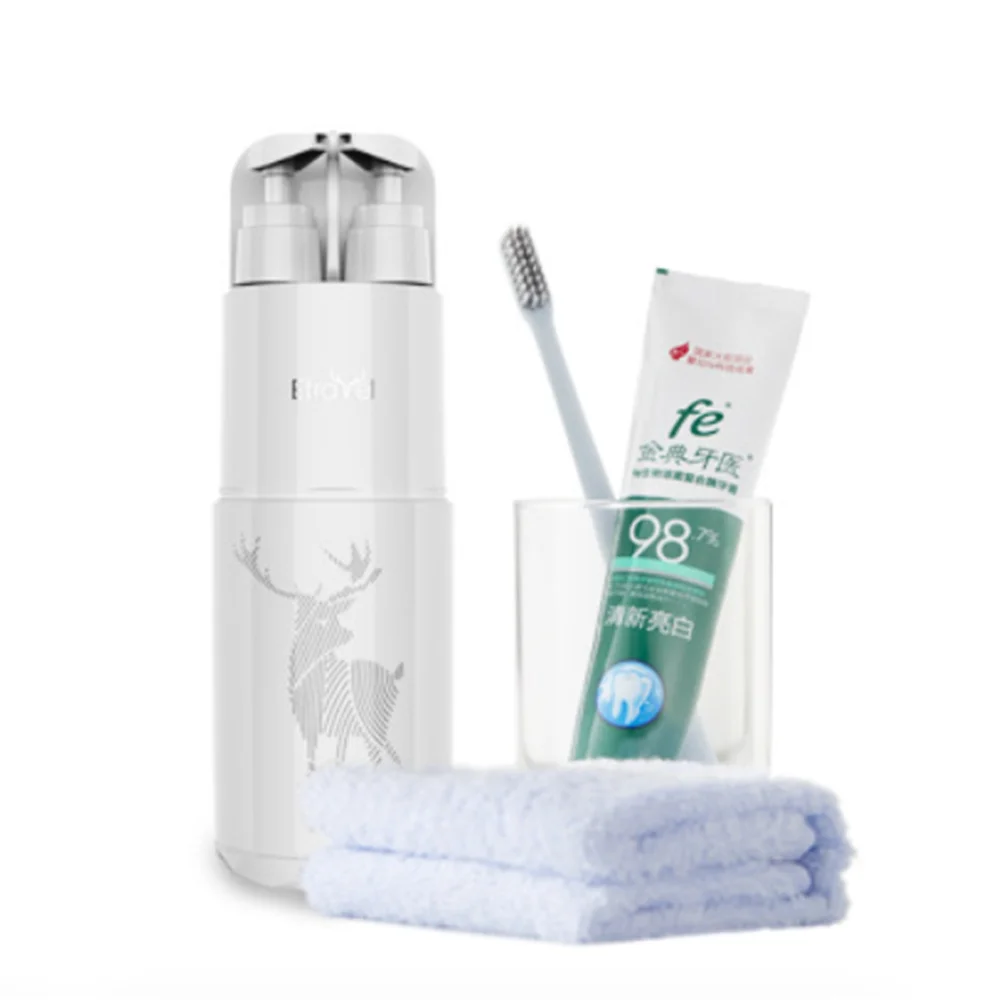 Ensemble de lavage de voyage Portable, dentifrice, brosse à dents, serviette, peigne, boîte de rangement, Kit de tasses de lavage de salle de bain, bouteille d'organisation de maquillage et de