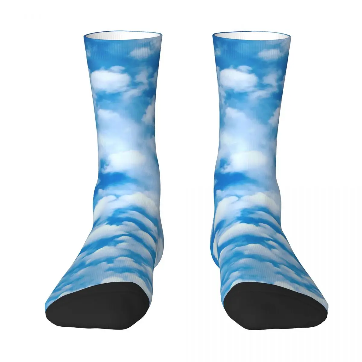 Cloud Machine Stockings Blue Sky Print Graphic Casual Socks Winter Anti Sweat Socks Unisex Skateboard Soft Socks