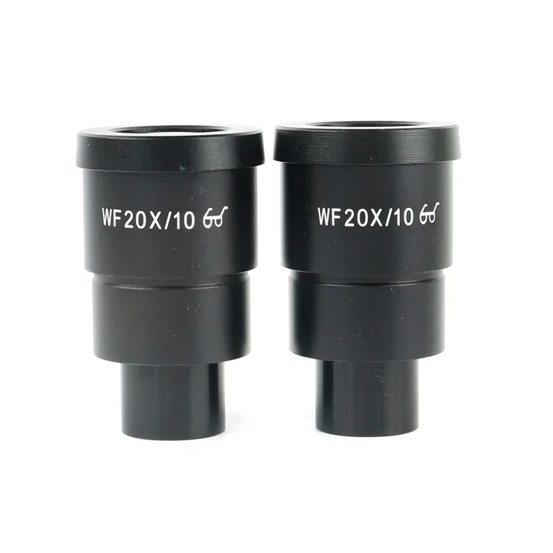 2pcs/pair Glass Eyepiece WF20X 25X Lens 30mm Dia Mount Microscopio Accessories For Binocular Trinocular Zoom Stereo Microscope