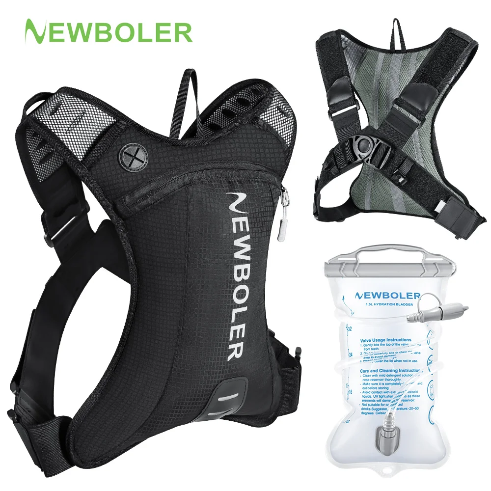 NEWBOLER Mochila de Hidratación para Motociclismo de 5L, Mochila de Agua para Motocross, Ciclismo de Montaña y Deportes al Aire Libre
