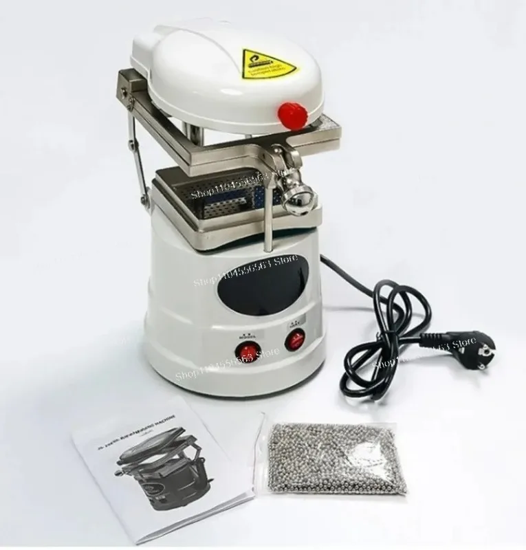 Dental Vacuum Forming Machine 1000W Orthodontic Thermoforming Former with Steel Balls for Lab Mouthguard Molding