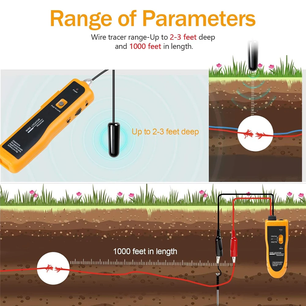 Noyafa NF-816 High Quality Cable tracker Locator Underground Cable Detection Instrument Concealed Wiring Line Circuit Tester