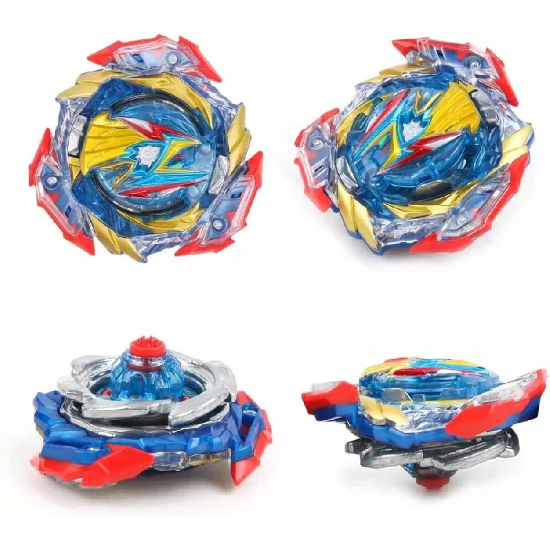 Burst Gyro Blade Toys 10 Spinning Tops   2 Two-Way Launcher with Portable Box Gift for Kids Children Boys