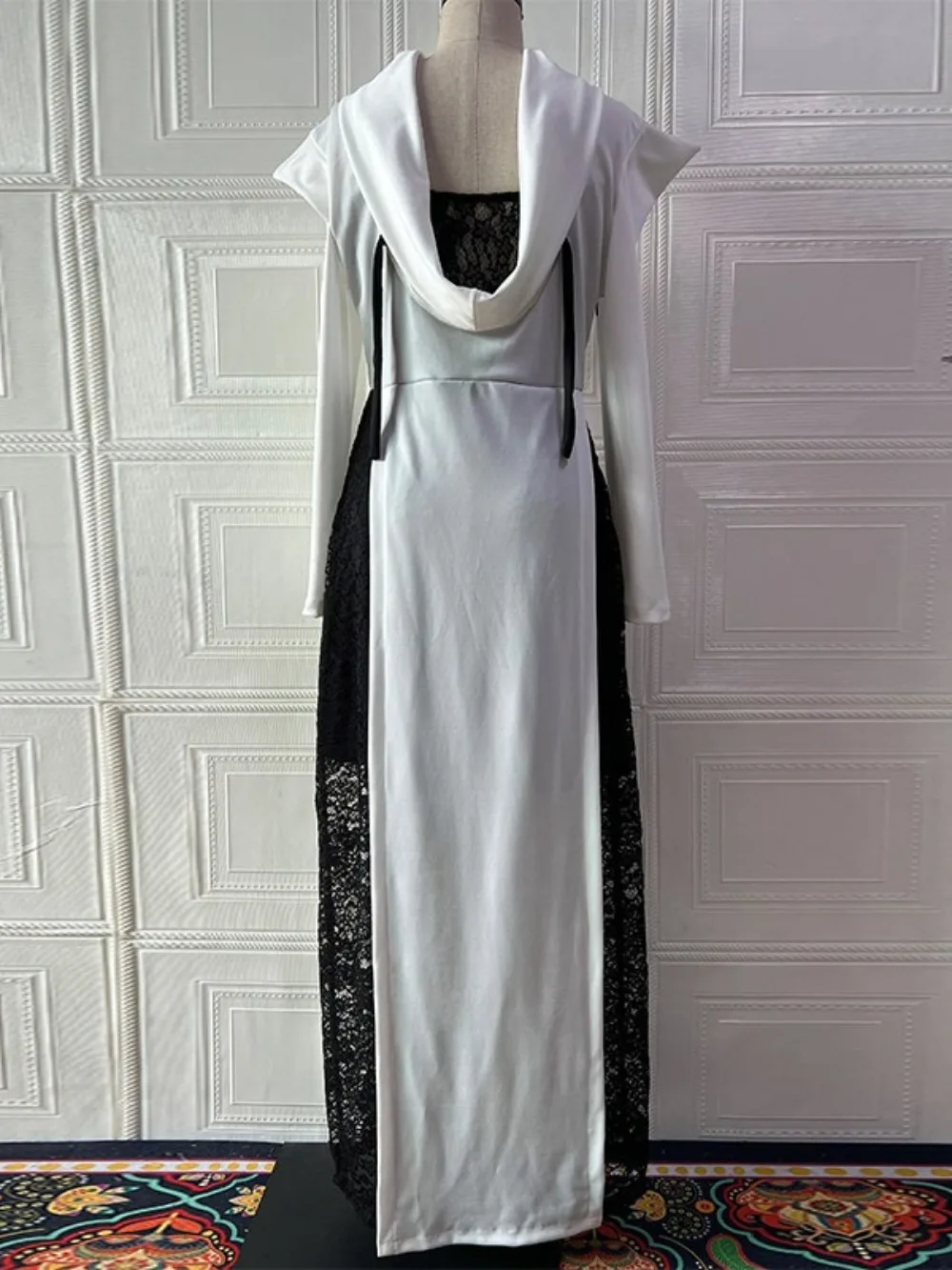 Eid Abaya Vestito Delle Donne Musulmano Jalabiya Arco Del Merletto Del Partito Abiti Largos Caftano Ramadan Abiti Lunghi Dubai Caftano Arabo Robe 2025