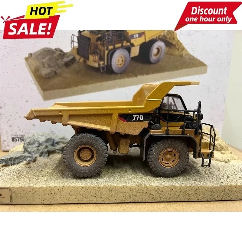 DM 1:50 for CAT 770 Carter Mine Dump Truck Mud Special Edition Alloy Construction Truck Model 85756