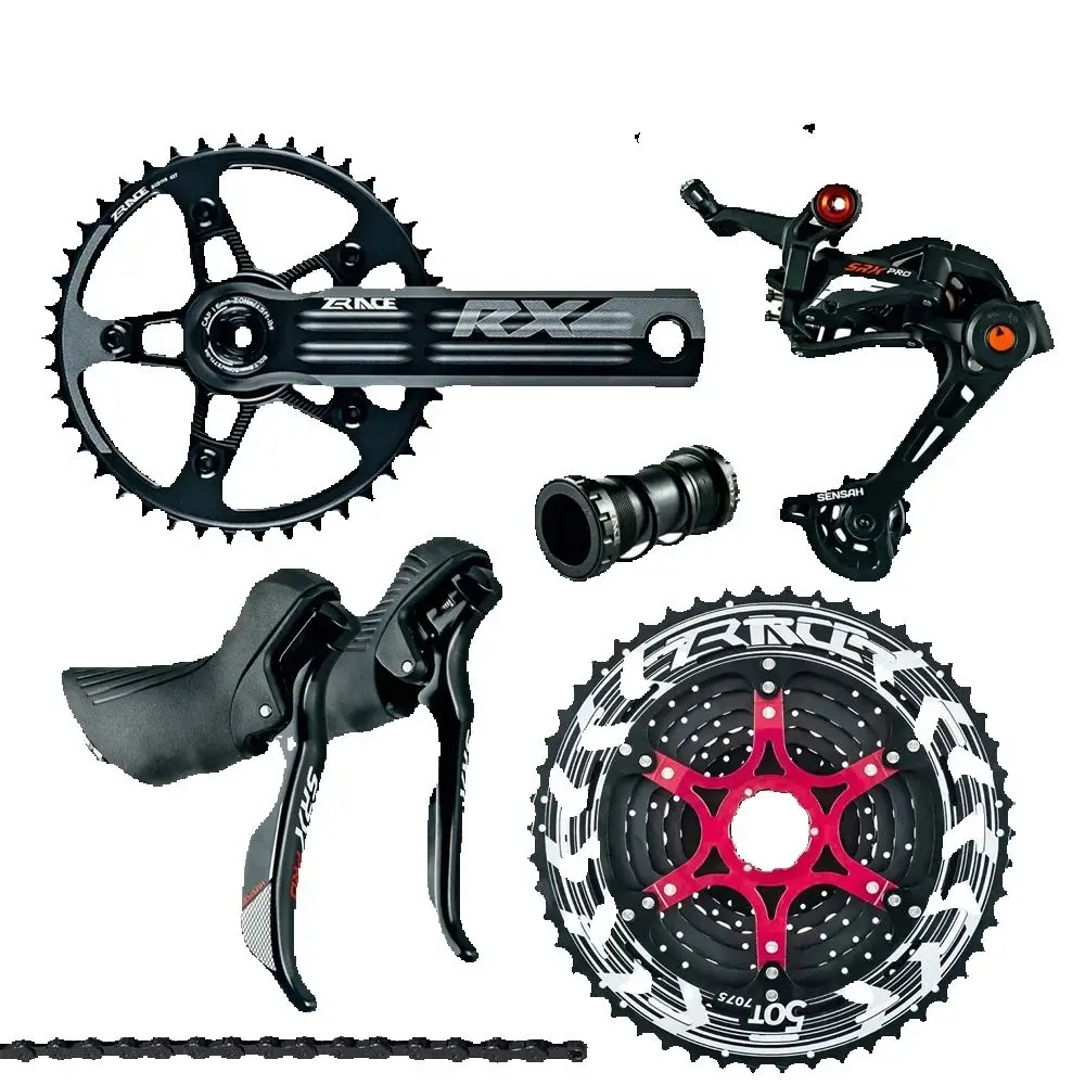 NEW SENSAH SRX PRO 11s Road Bike Groupset Shifter+Rear Derailleurs+ALPHA 11S Cassettes Chains for gravel-bikes Cyclo-Cross