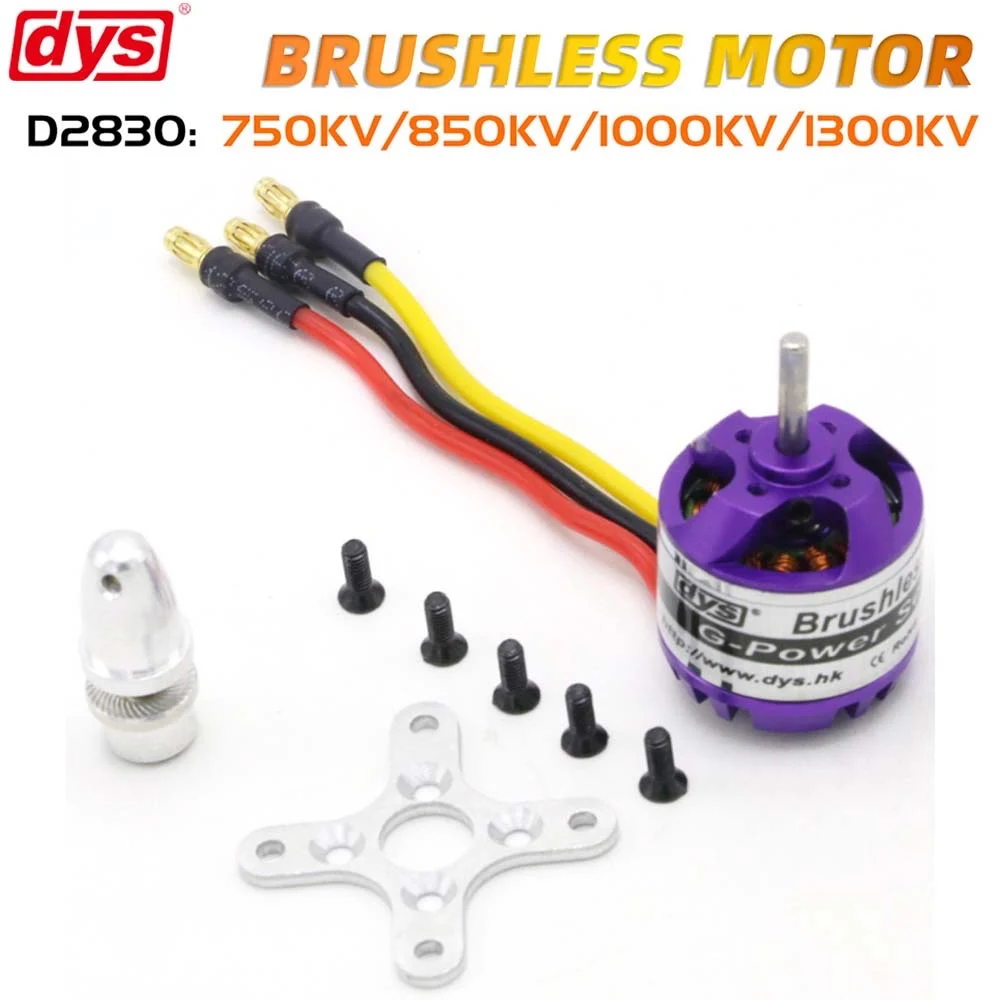 

DYS D2830 2830 Brushless Motor 750KV 850KV 1000KV 1300KV Brushless Override Motor For RC Multi Wing Aircraft And Helicopters